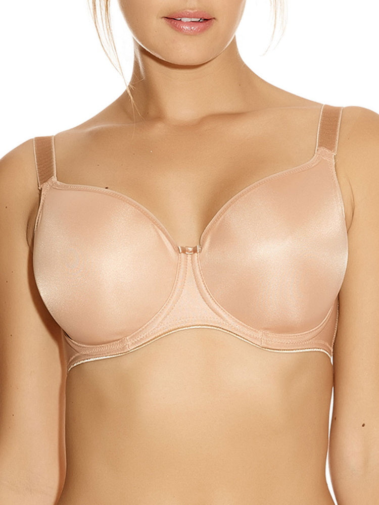 Beige Moulded Balcony Underwired Bra