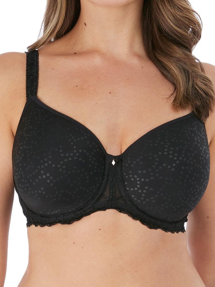 Black Moulded Spacer Underwired Bra