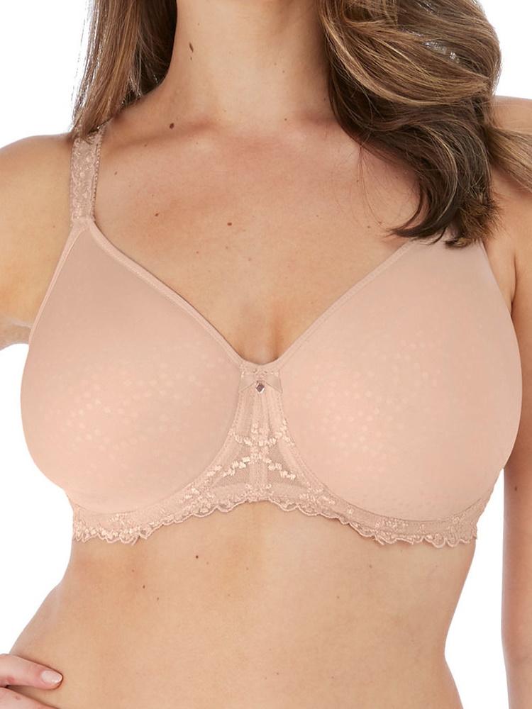 Beige Moulded Spacer Underwired Bra
