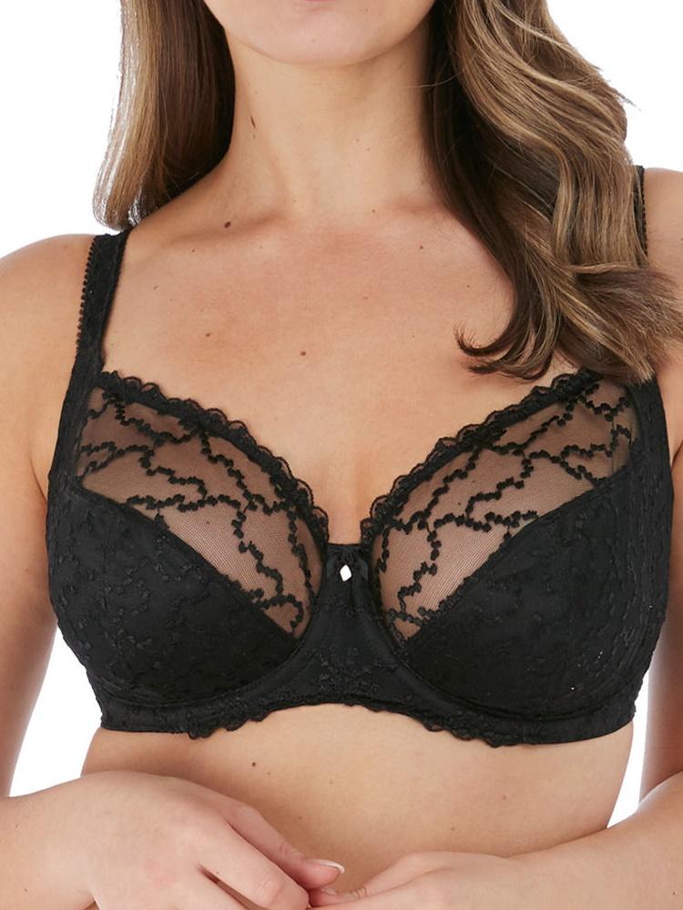 Black Side Support Full Cup Bra