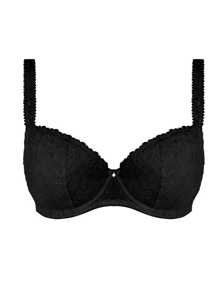 Black Half Cup Underwired Bra