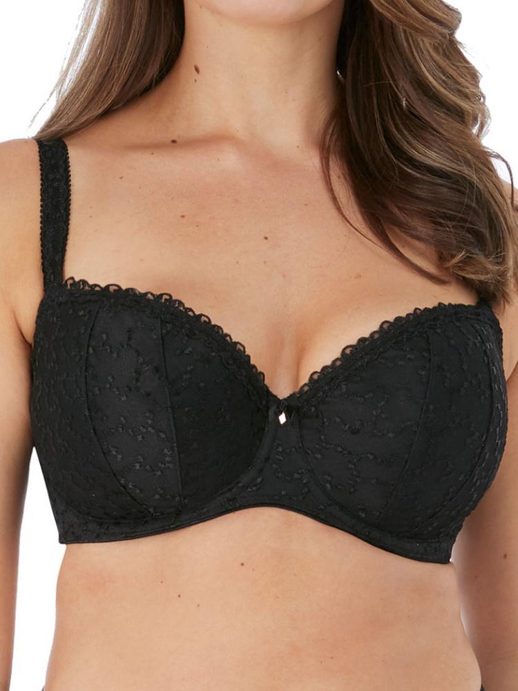 Black Half Cup Underwired Bra