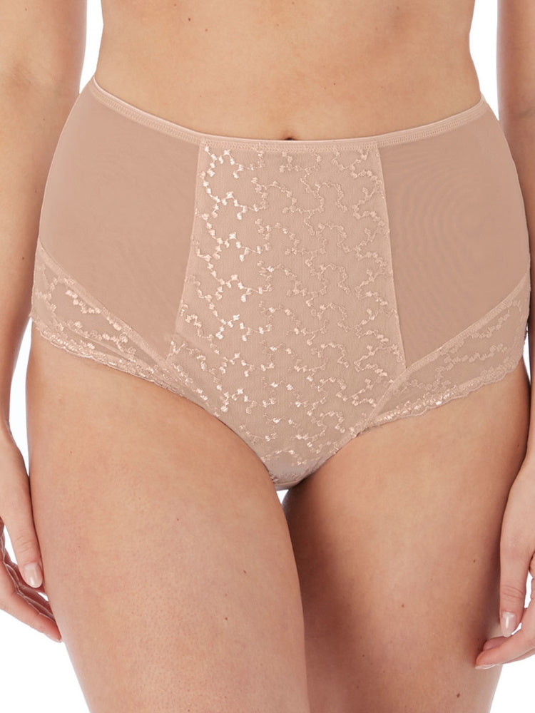 Beige Mid Rise Brief