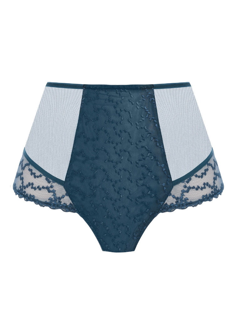 Blue High Waisted Brief