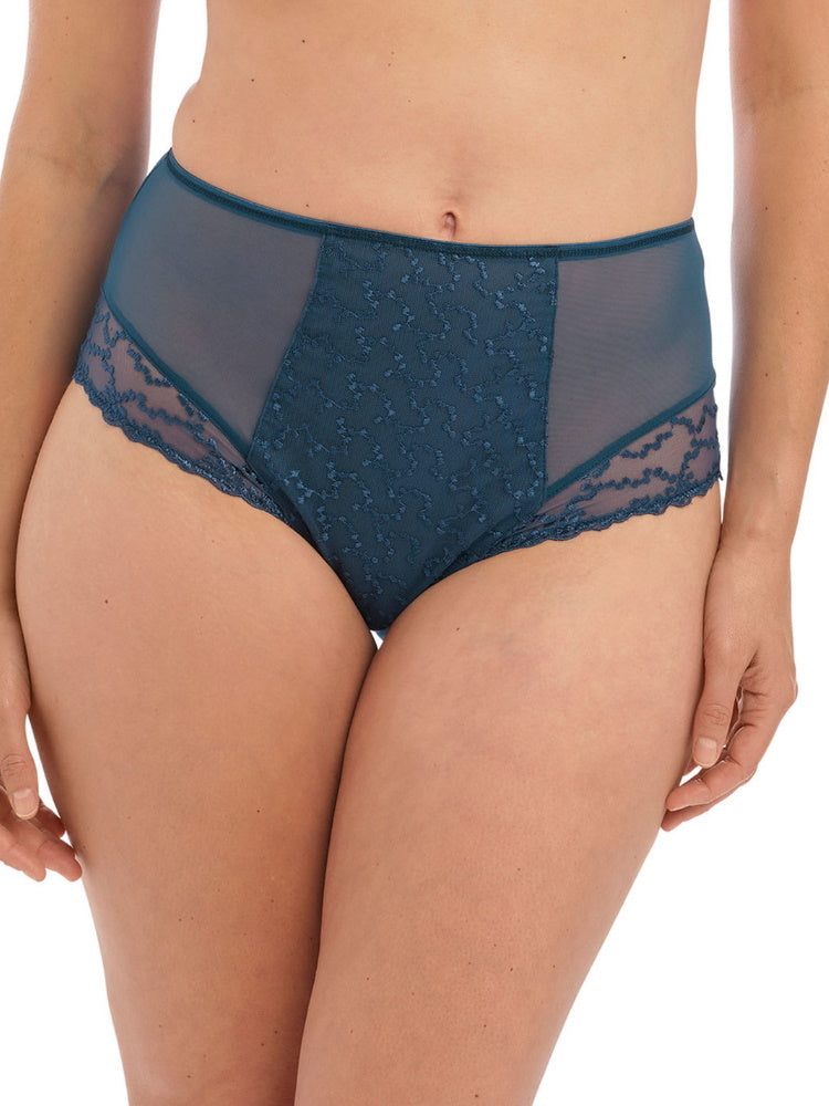 Blue High Waisted Brief