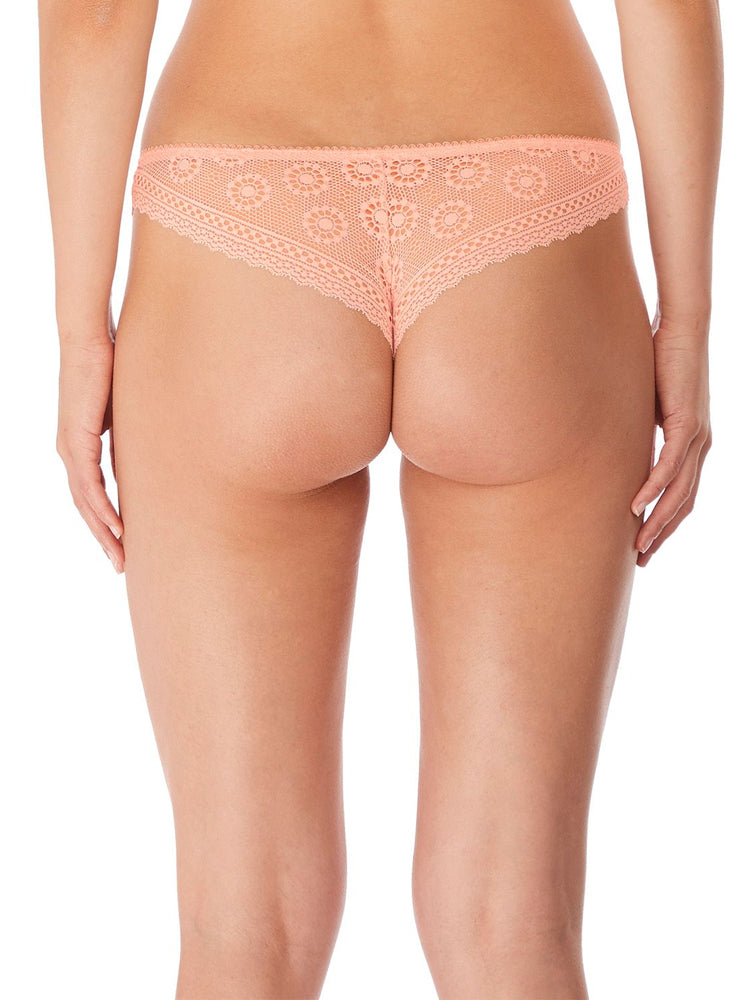 Pink Mid Rise Brazilian Briefs