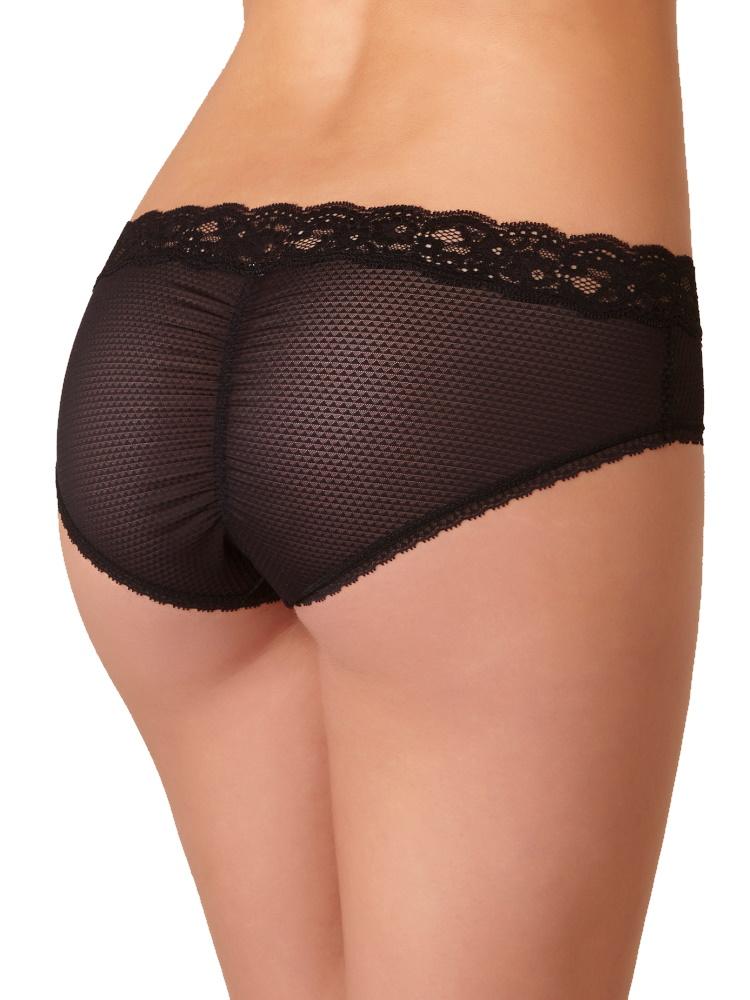 Black Mid Rise Short Knickers