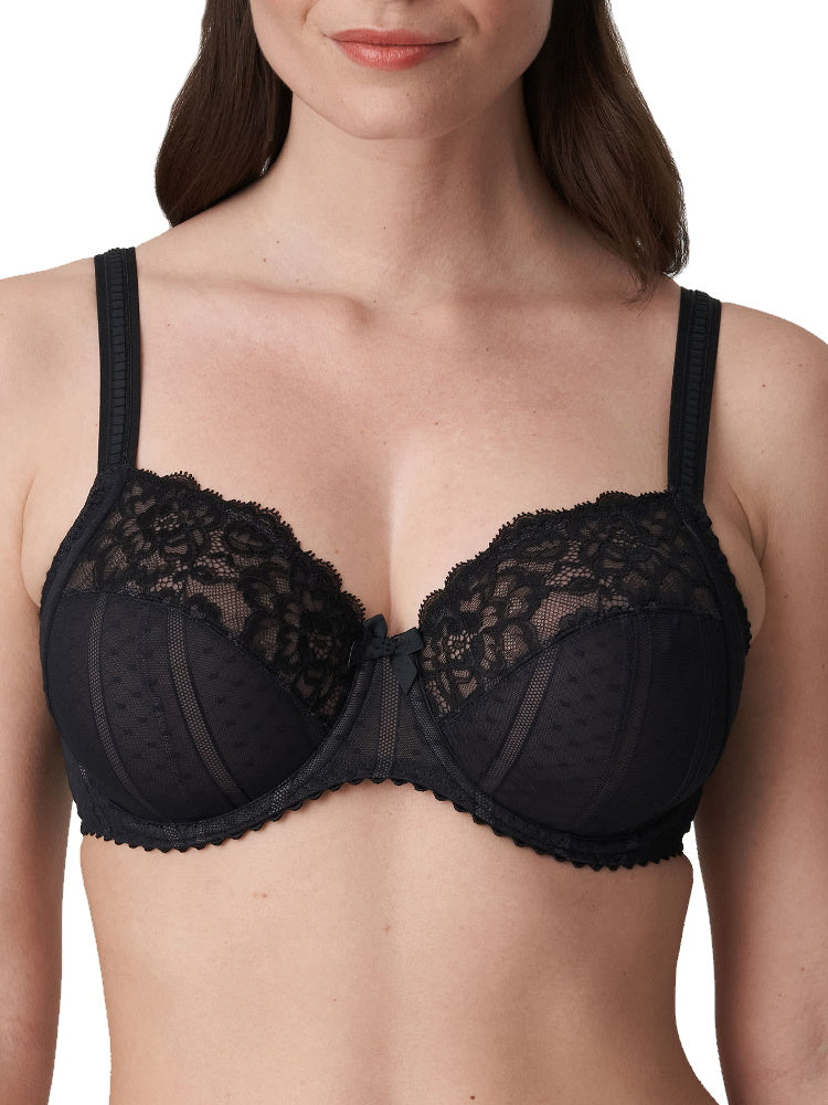 Black Full Cup Side Support Bra