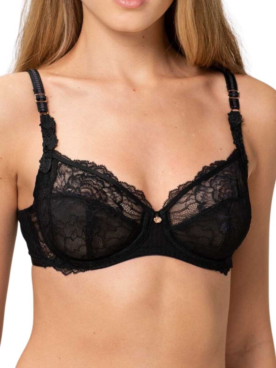 triumph peony florale wp bra black