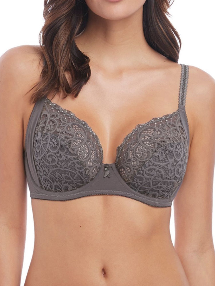 wacoal lace essentiel bra grey