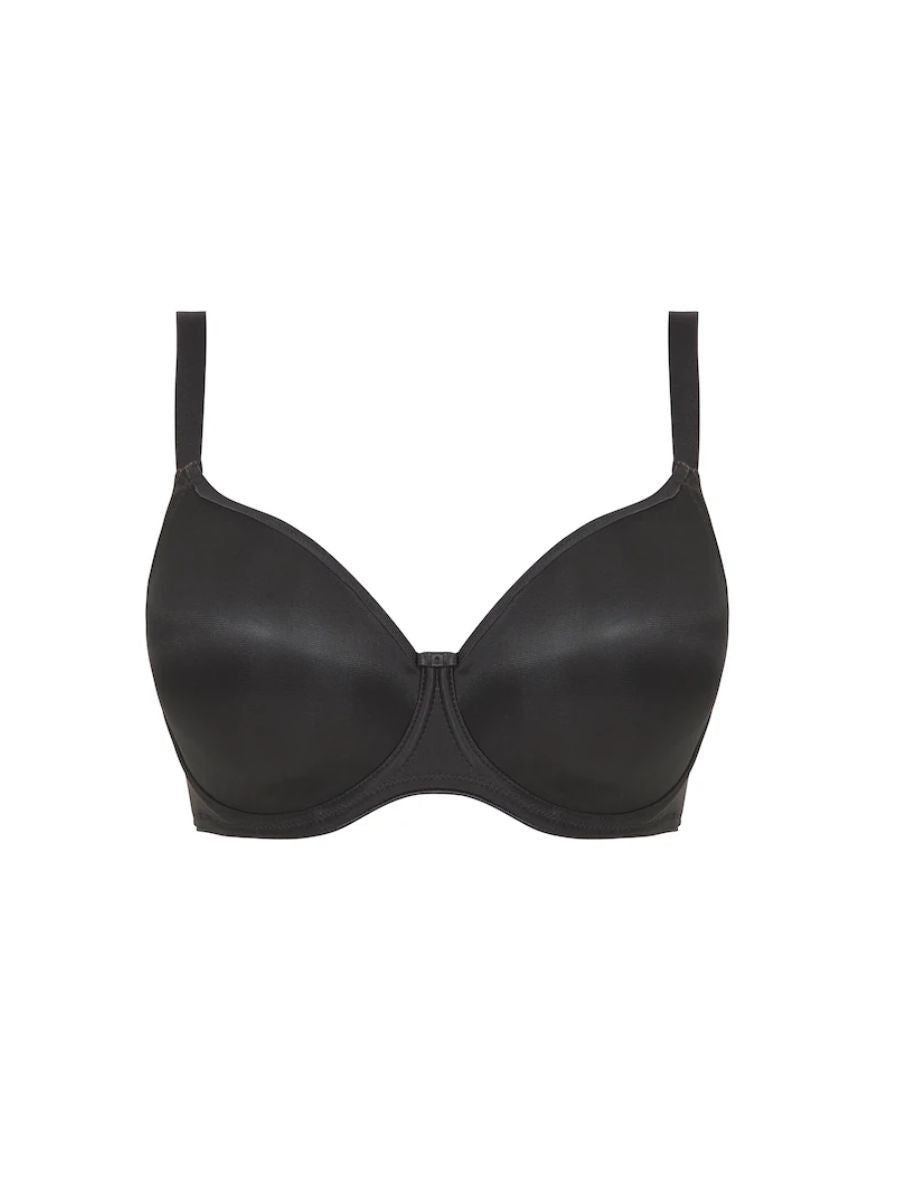 Smoothing Moulded Balcony Bra - Black