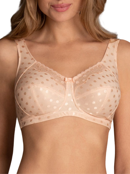 Anita Women’s Airita Light Non-Wired Bra – Comfort Fit, Size 40E, Powder Beige