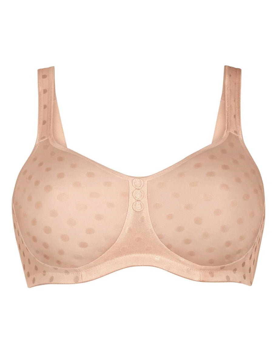 Anita Airita 3550-774 Body Donna Senza Ferretto – Beige Chiaro Cipria A Pois, Taglia 3E