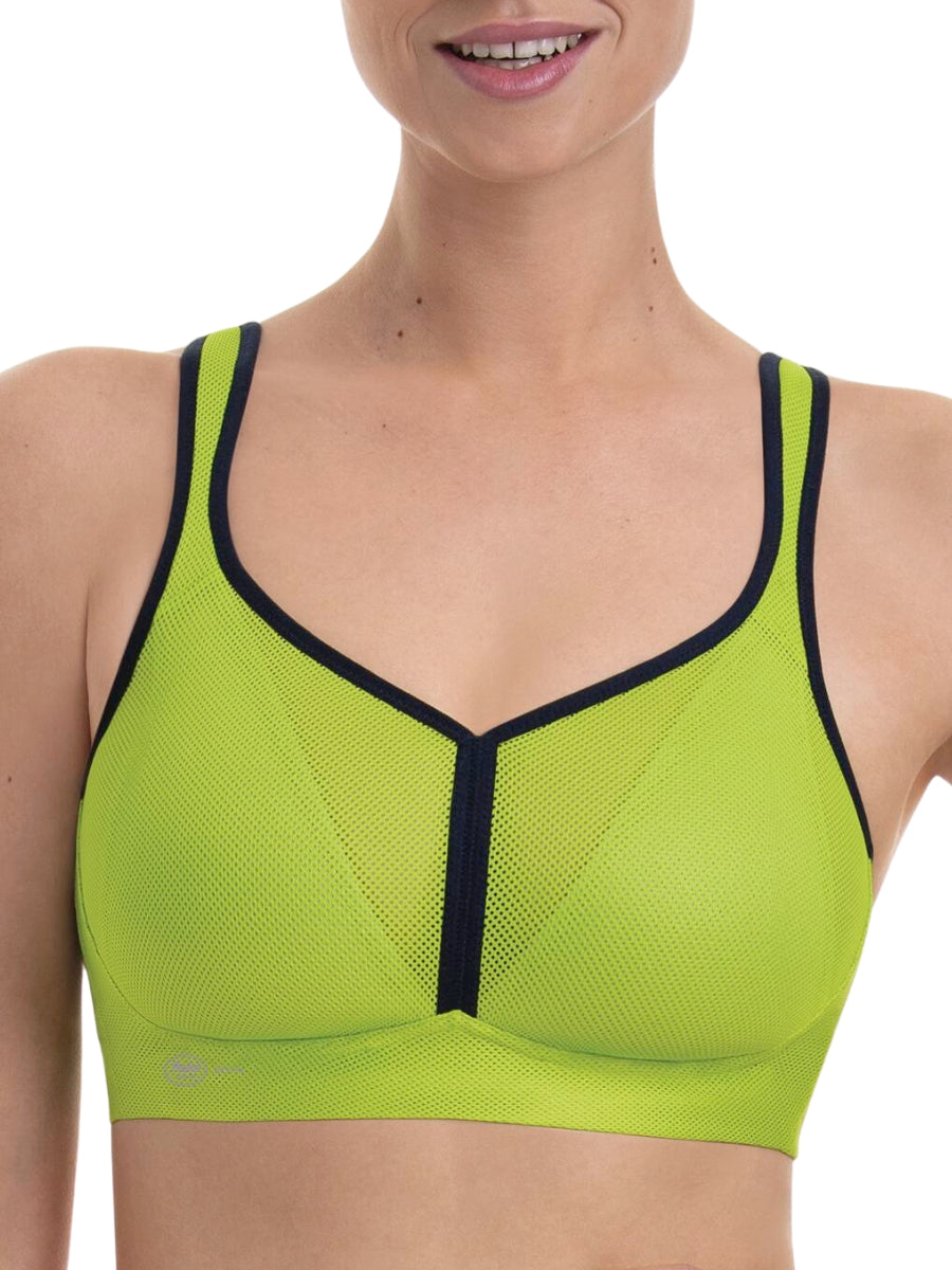 Air Control Deltapad Sports Bra - Apple Green