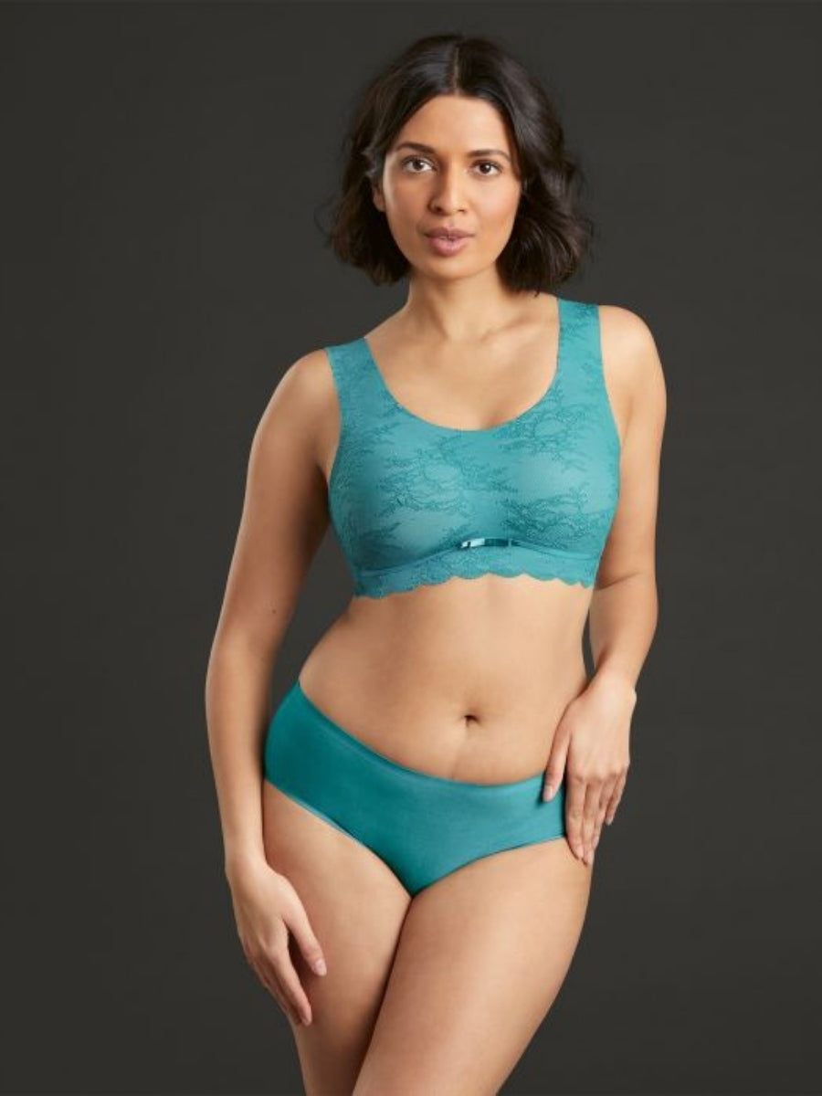 Essential Lace Bralette - Light Smaragd