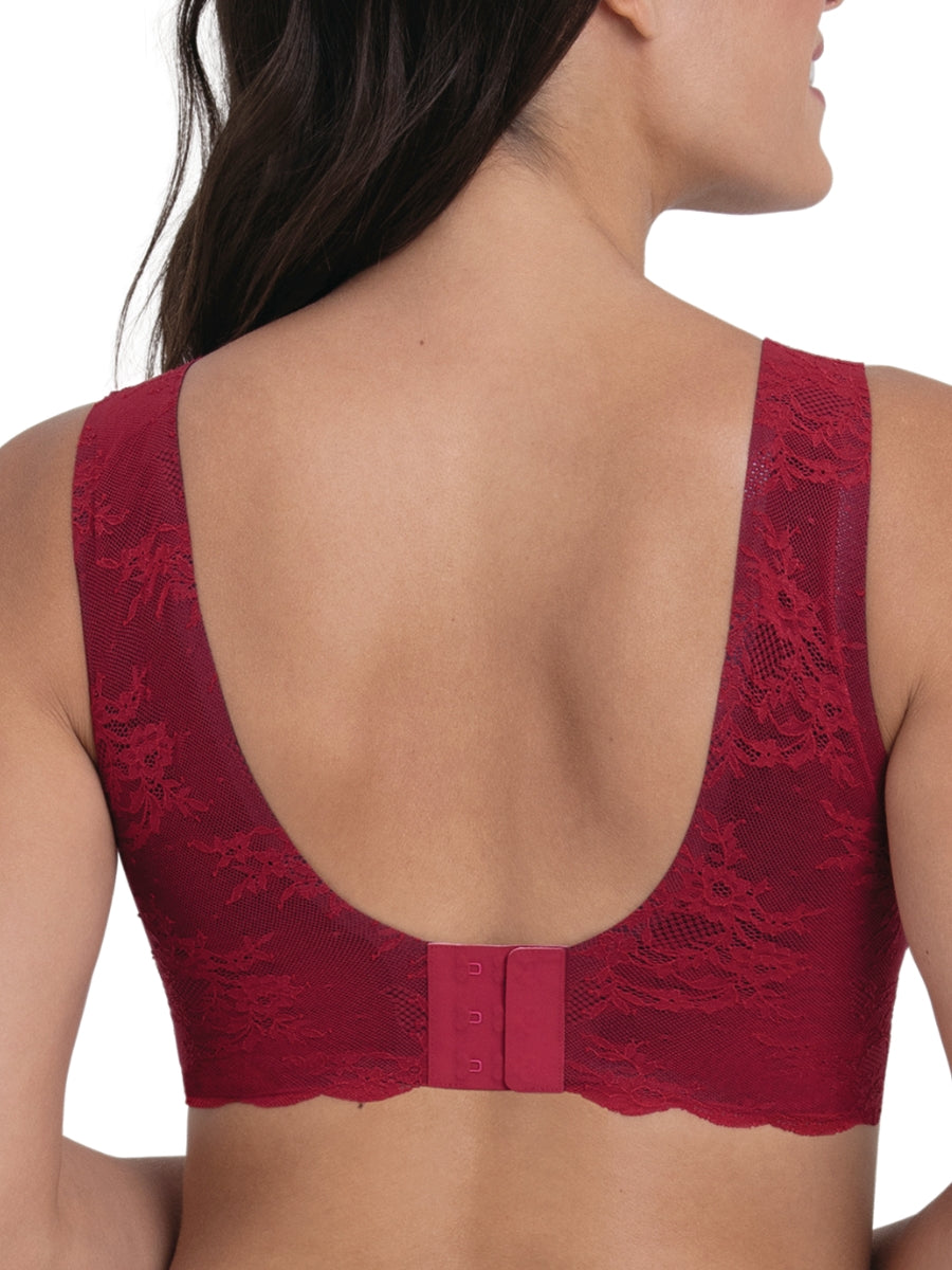 Essential Lace Bralette - Red