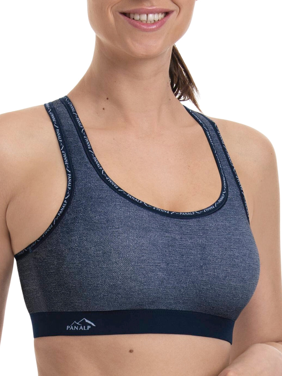 PanAlp DeltaPad Sports Bra - Jeans