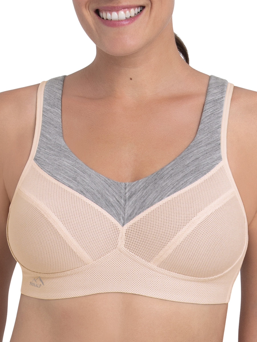 PanAlp Wool Sports Bra - Smart Rose/Melange