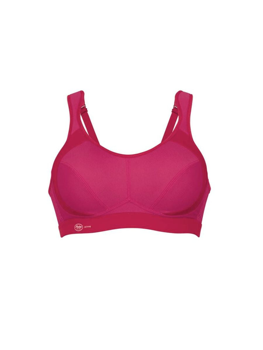 anita non wired sports bra candy red