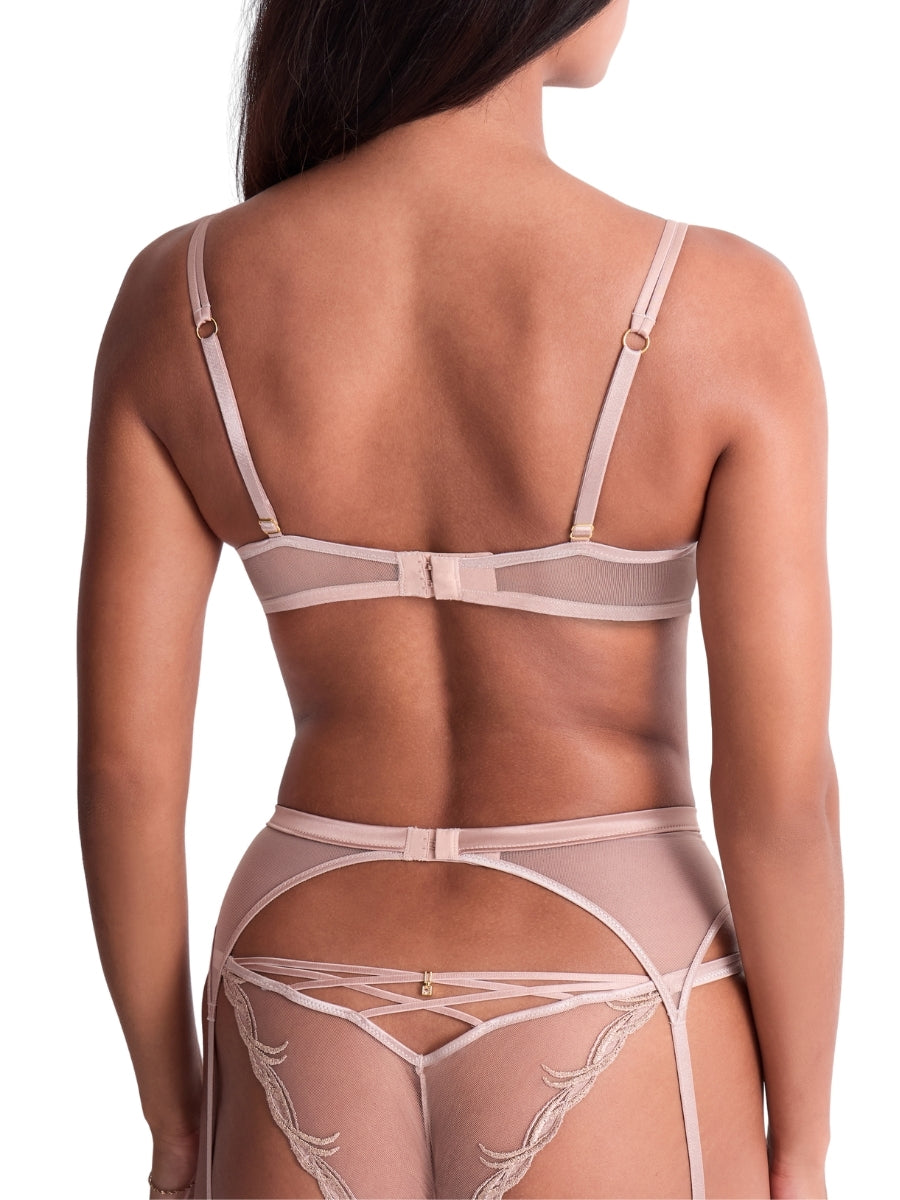 Cosmic Romance Half Cup Bra - Sand Rose