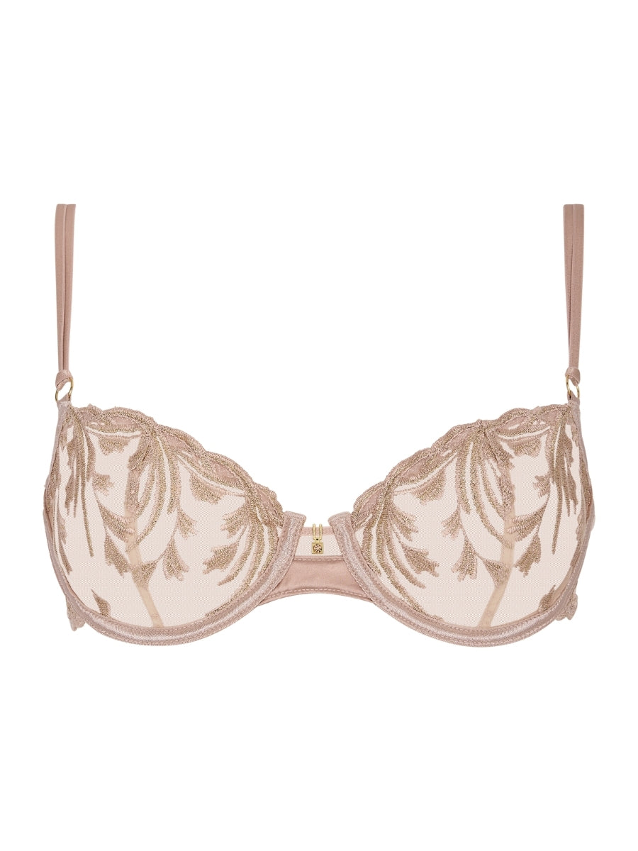 Cosmic Romance Half Cup Bra - Sand Rose