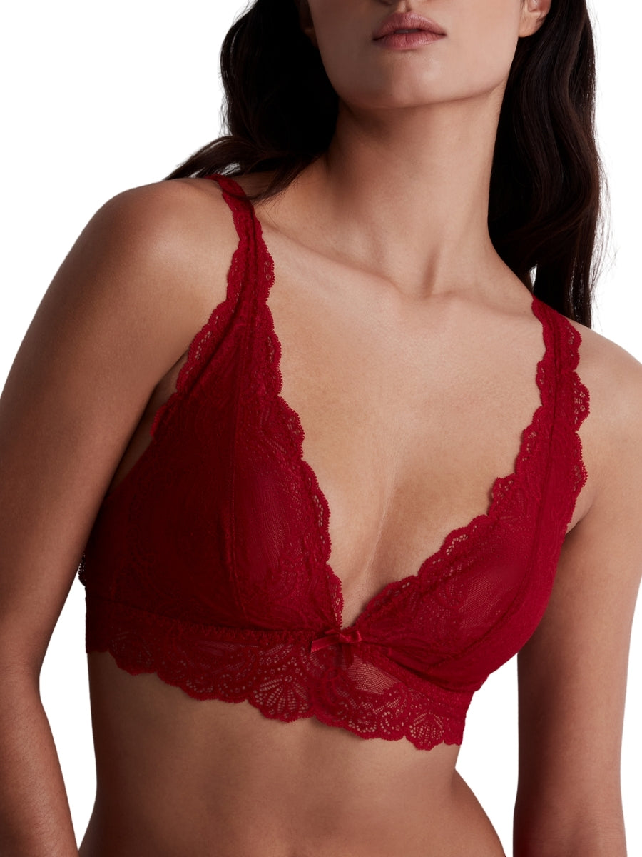 Danse Des Sens Triangle Bralette - Irresistible Red