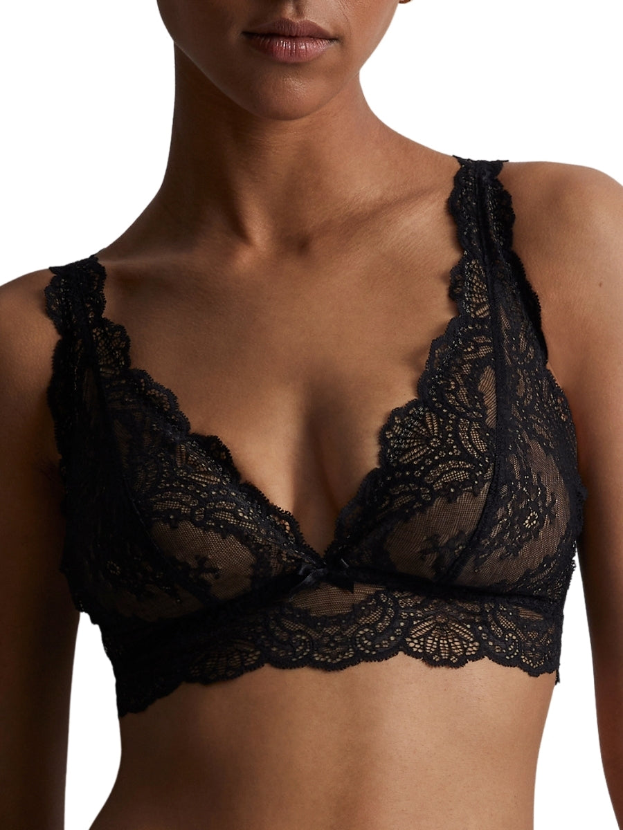 Danse Des Sens Triangle Bralette - Noir