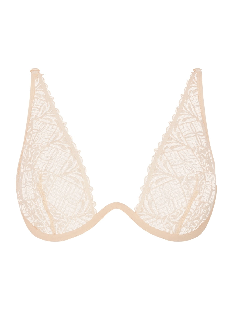 Iconic Calypso Single Wire Plunge Bra - Dune