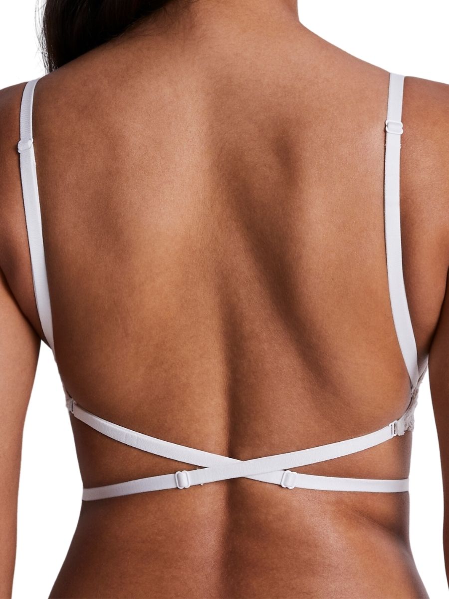  ForBaysy Low Back Bras For Women Push Up Deep V Neck  Backless Bra