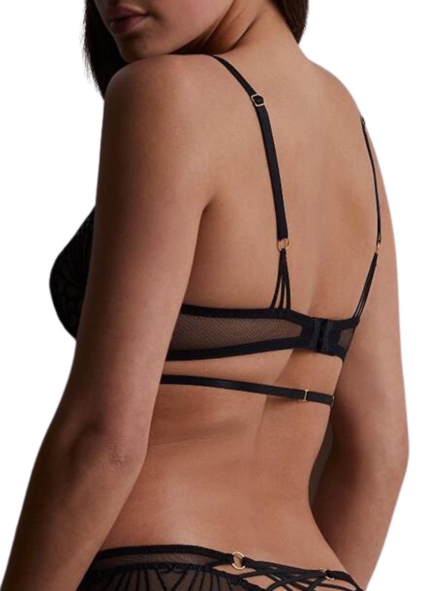 L'Indomptable Triangle Plunge Bra - Afterdark