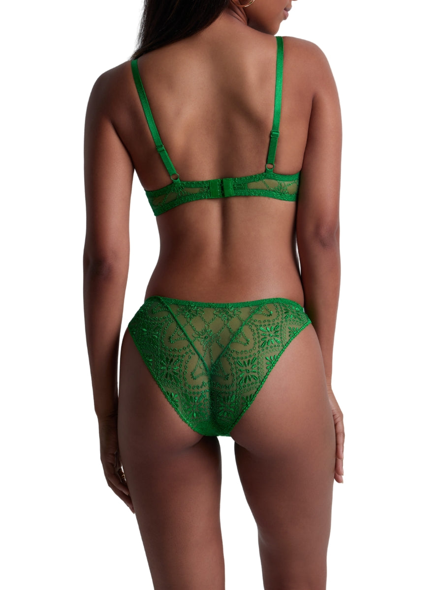 Losing My Mind Half Cup Bra - Green Island