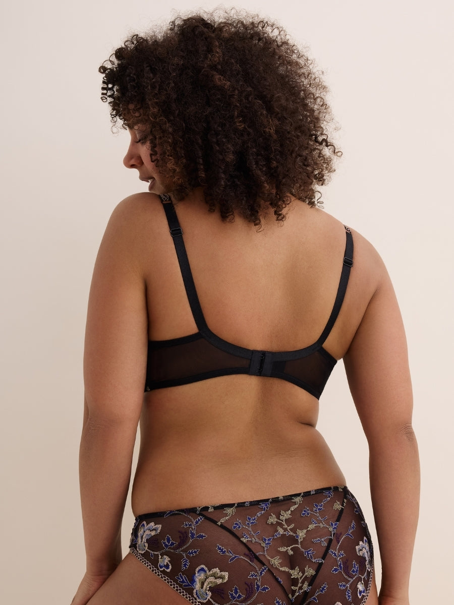 Midnight Opera Half Cup Bra - Persian Blue