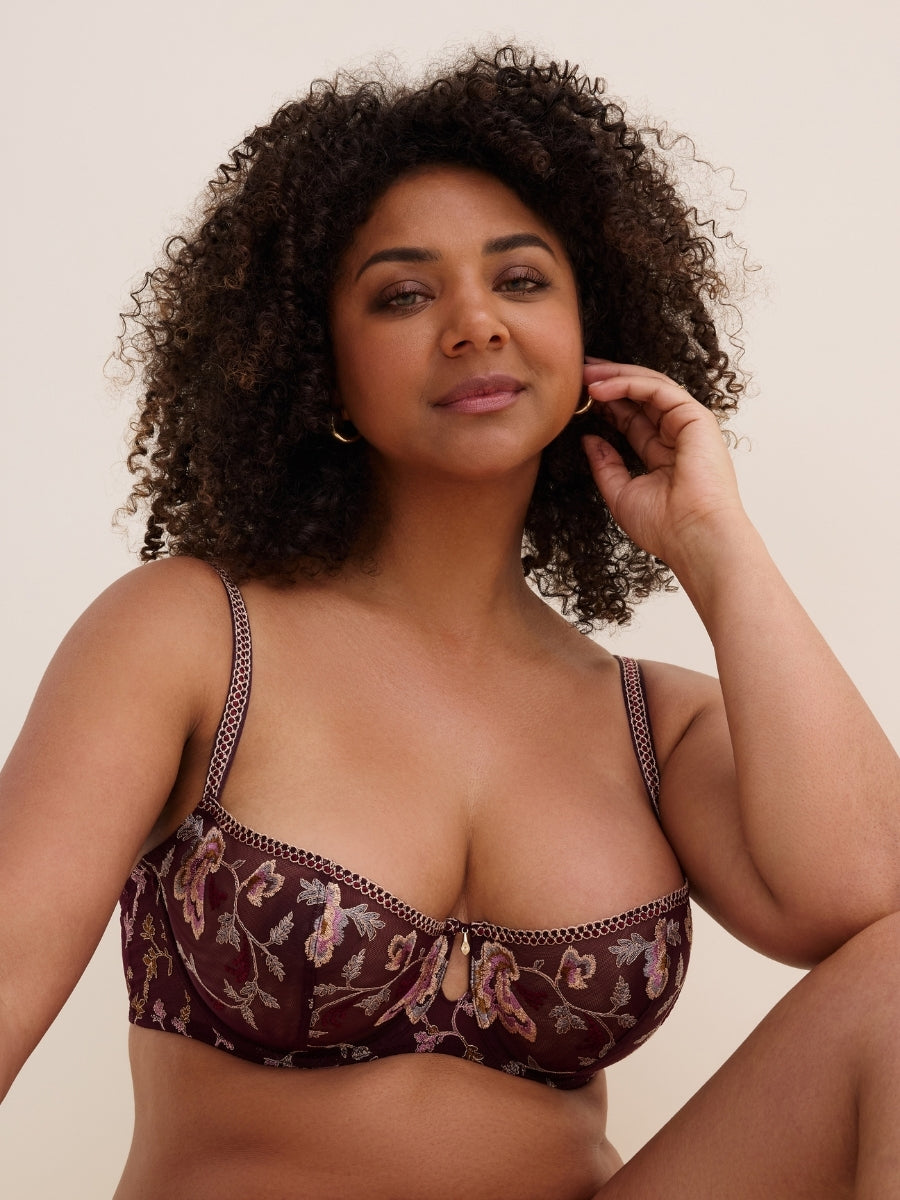 Midnight Opera Half Cup Bra - Secret Purple