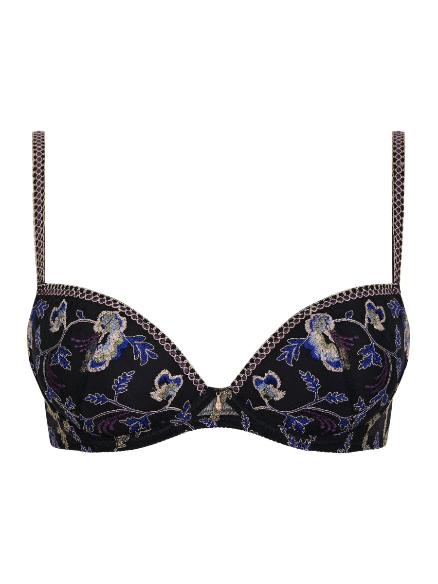 Midnight Opera Moulded Push Up Bra - Persian Blue