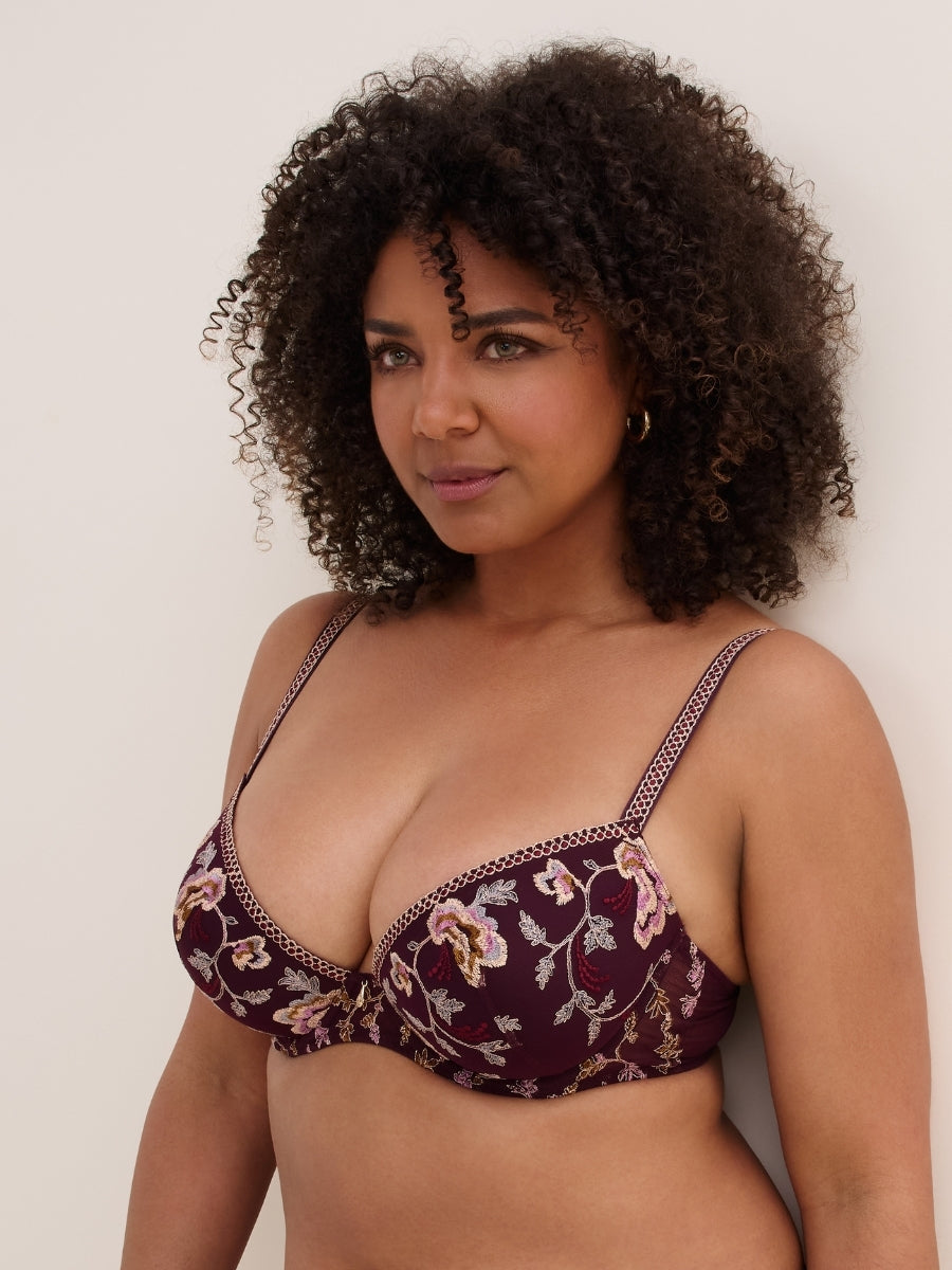 Midnight Opera Moulded Push Up Bra - Secret Purple