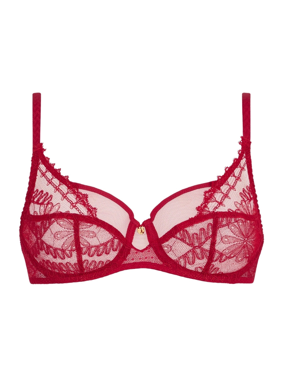Mystery Of Love High Apex Full Cup Bra - Cherry