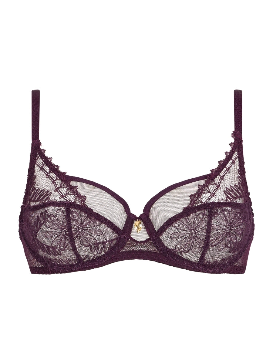 Mystery Of Love High Apex Full Cup Bra - Plum
