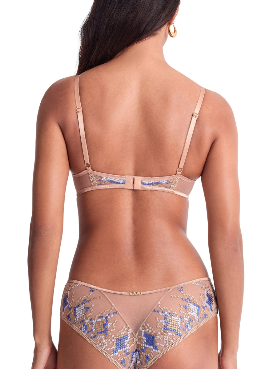 Poetic Delights Triangle Plunge Bra - Skyway