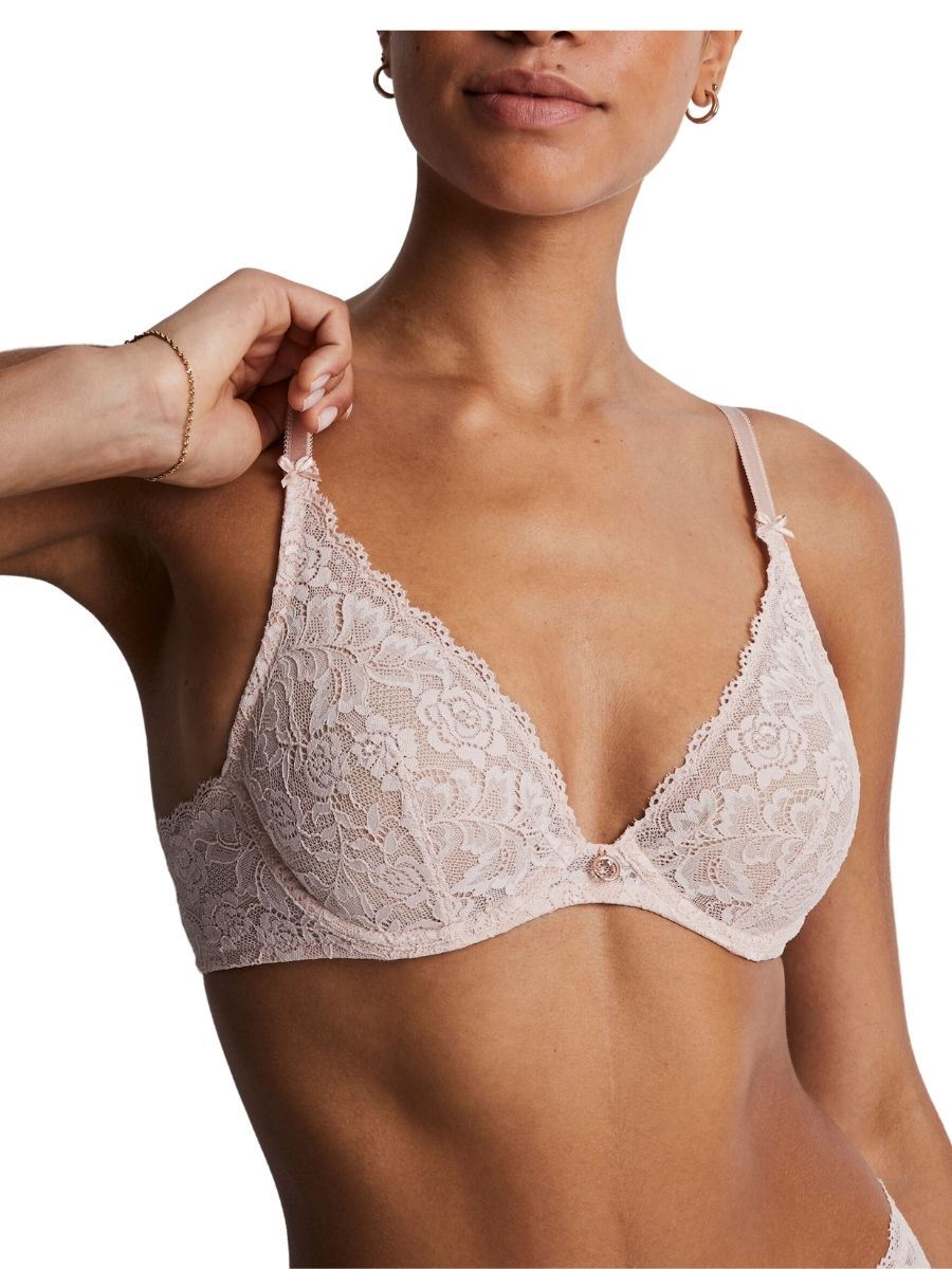 Rosessence Care Triangle Plunge Bra - Nude D'été
