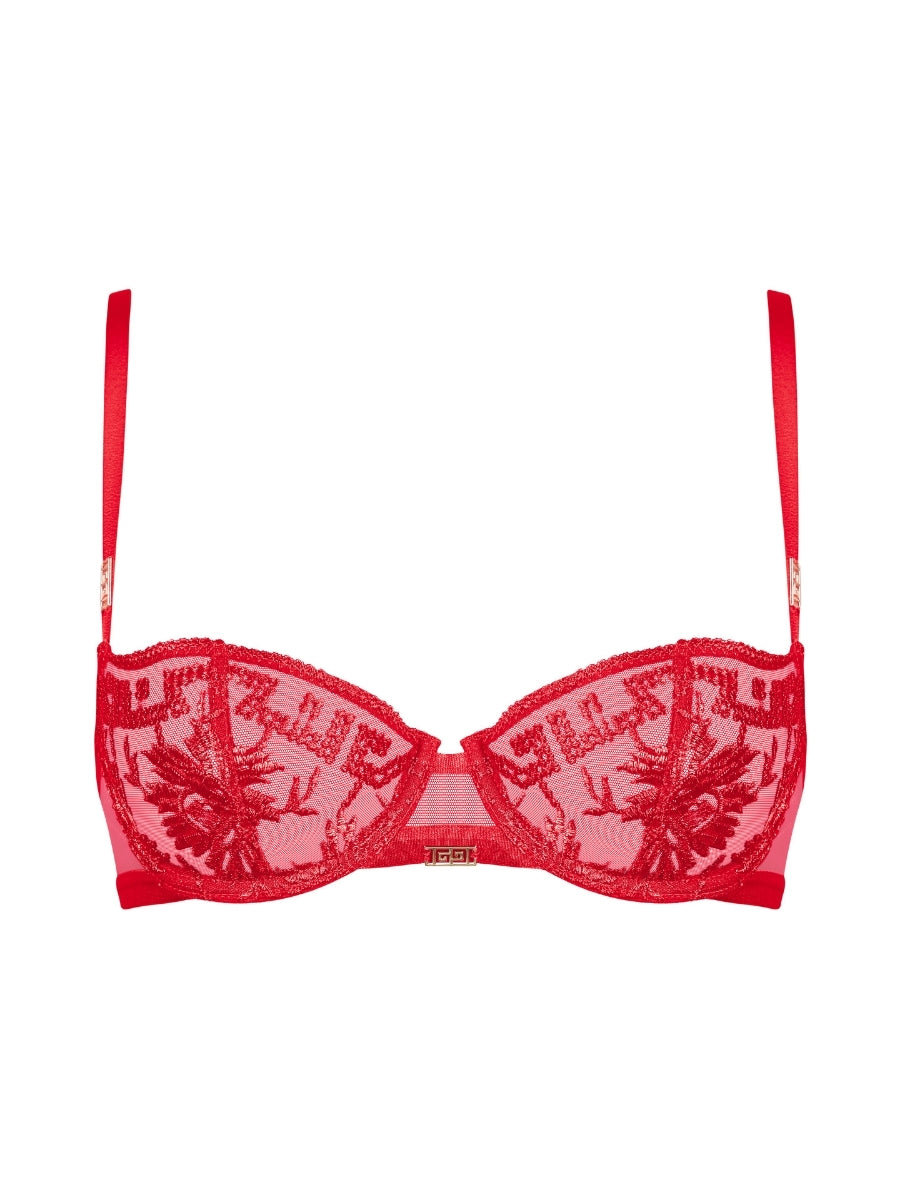Rules of Attraction Half Cup Bra - Flame