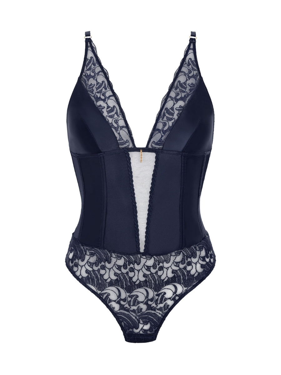 Satin Memories Bodysuit - Deep Sea