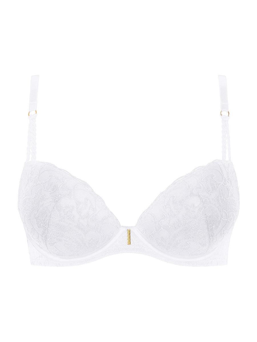 Satin Memories Moulded Push-Up Bra - Arctic Blue