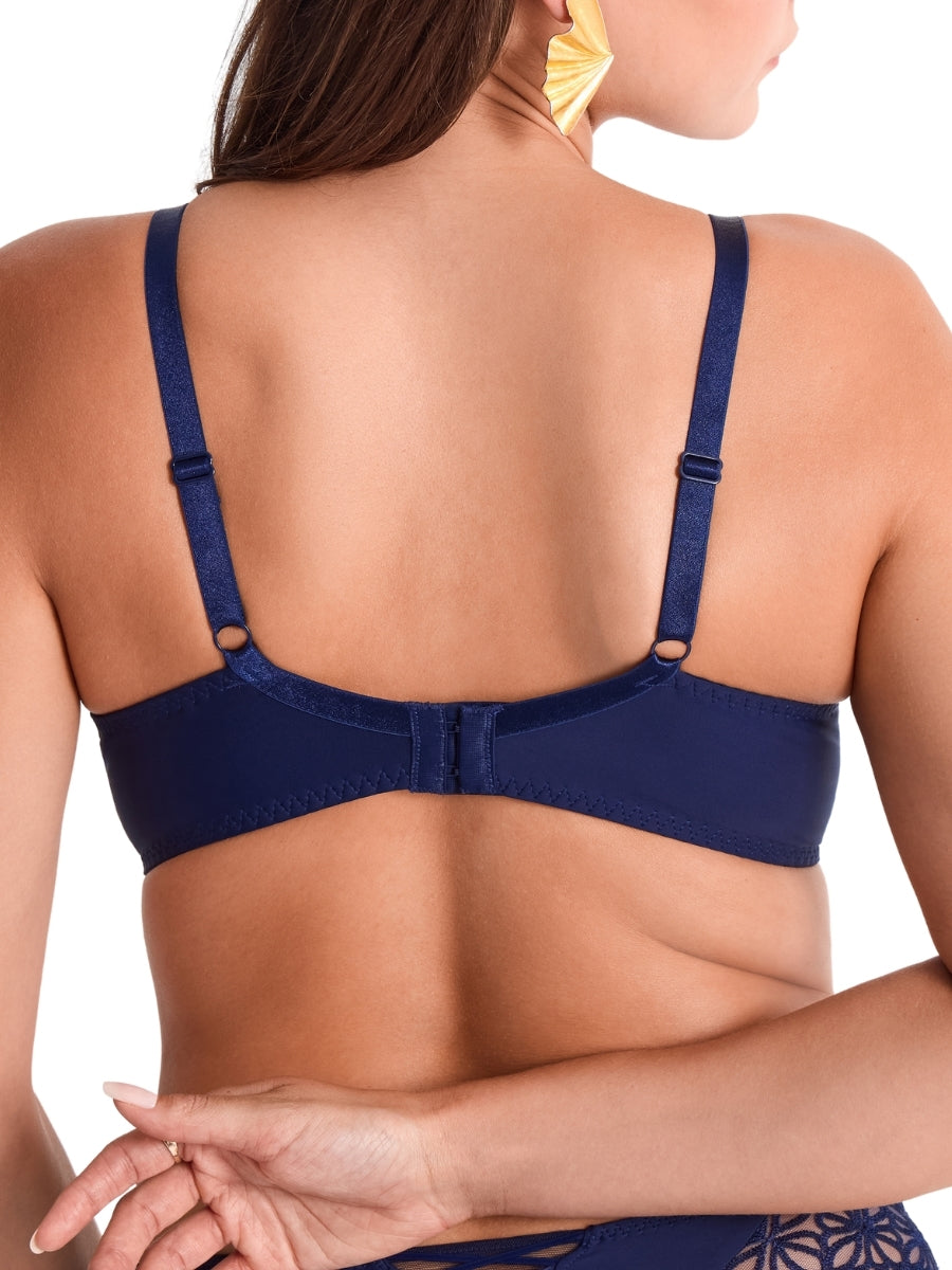 Secret Memories Moulded Push Up Bra - Deep Blue