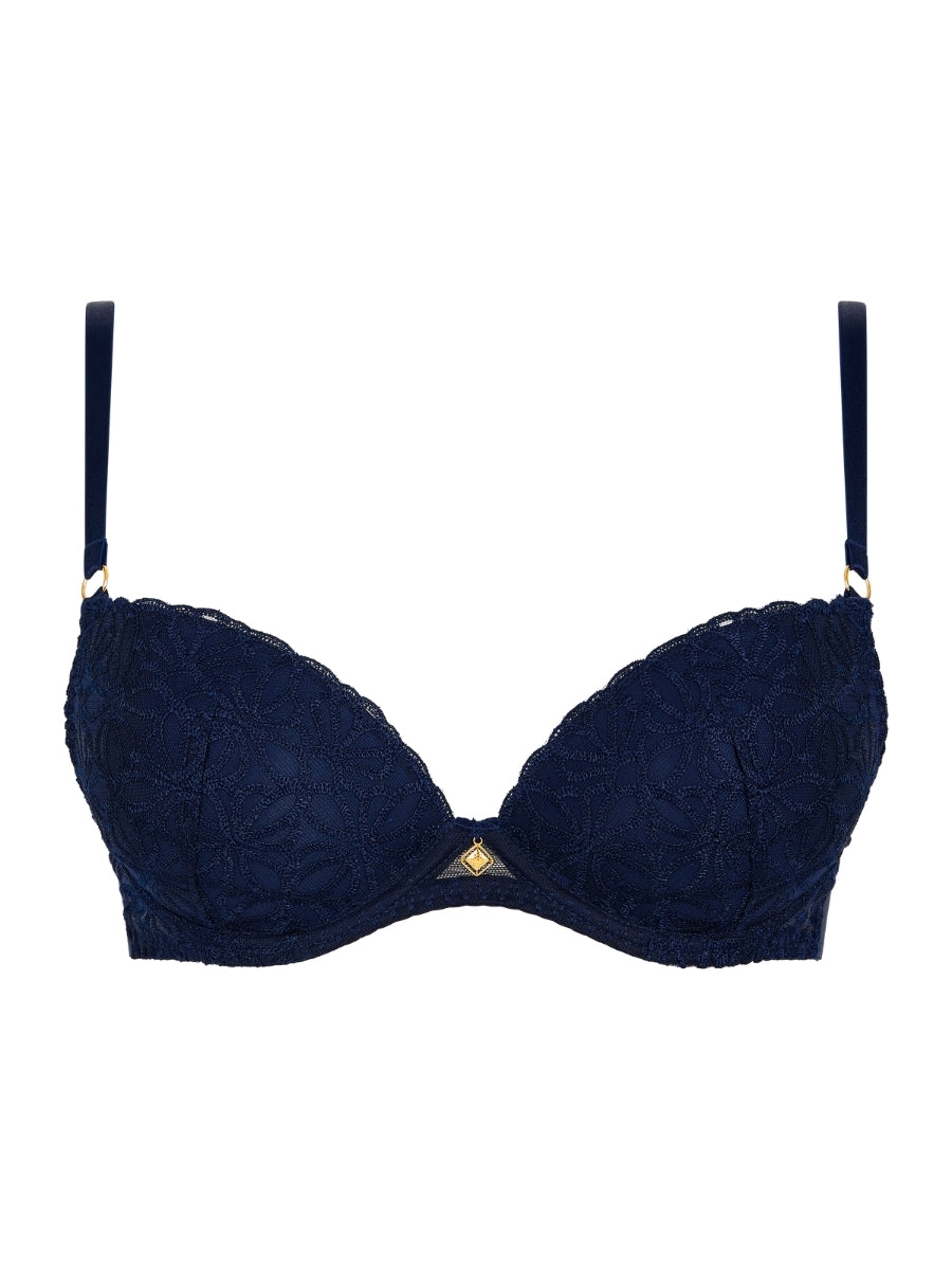 Secret Memories Moulded Push Up Bra - Deep Blue
