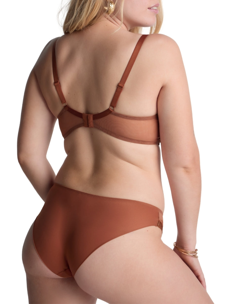 Sheer Emotion Moulded Push-Up Bra - Honey