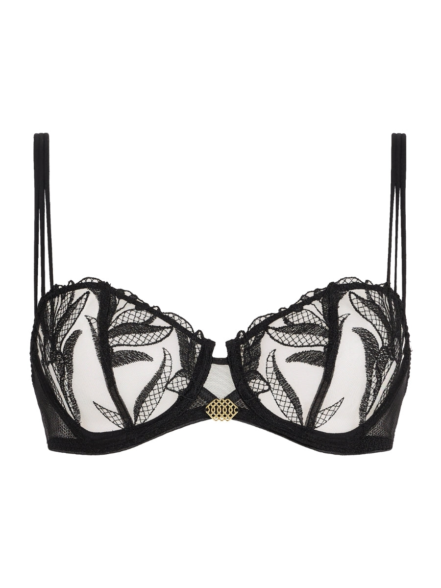 Sweet Euphoria Half Cup Bra - Black