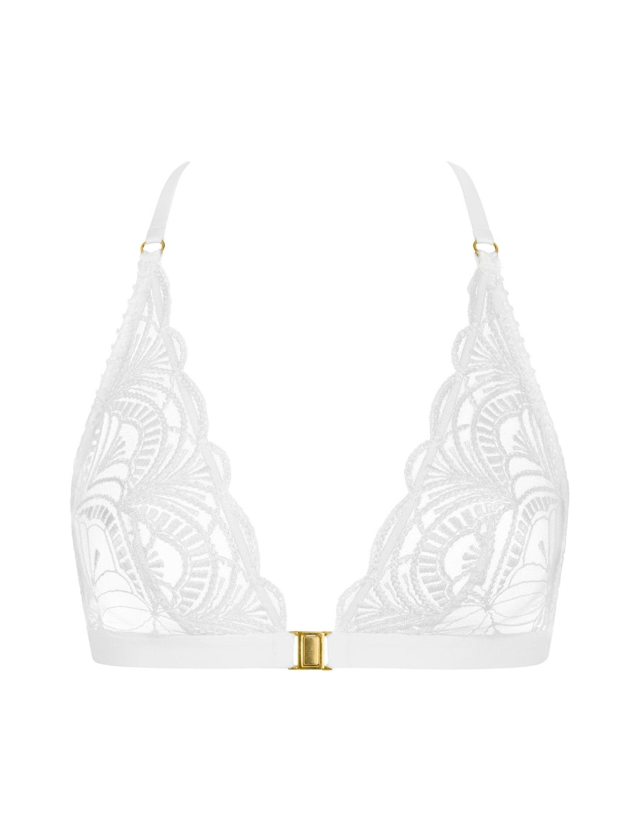 Vibes Triangle Bralette - Pearl