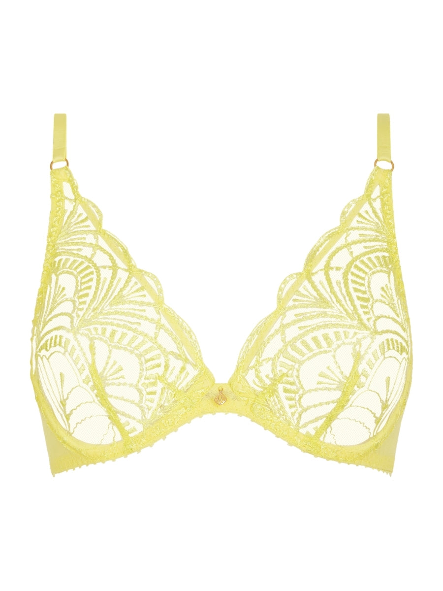 Vibes Triangle Plunge Bra - Lemonade