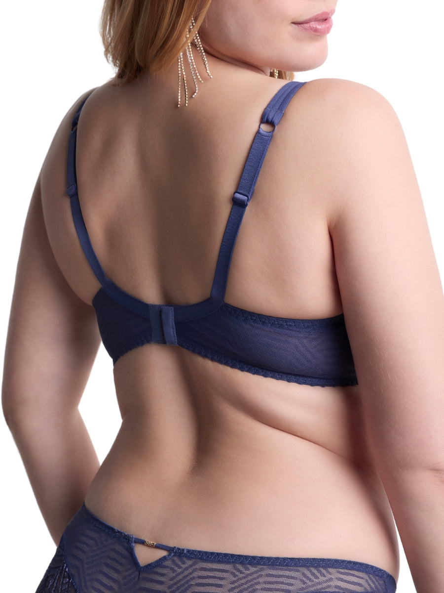 Vibes Half Cup Bra - Denim