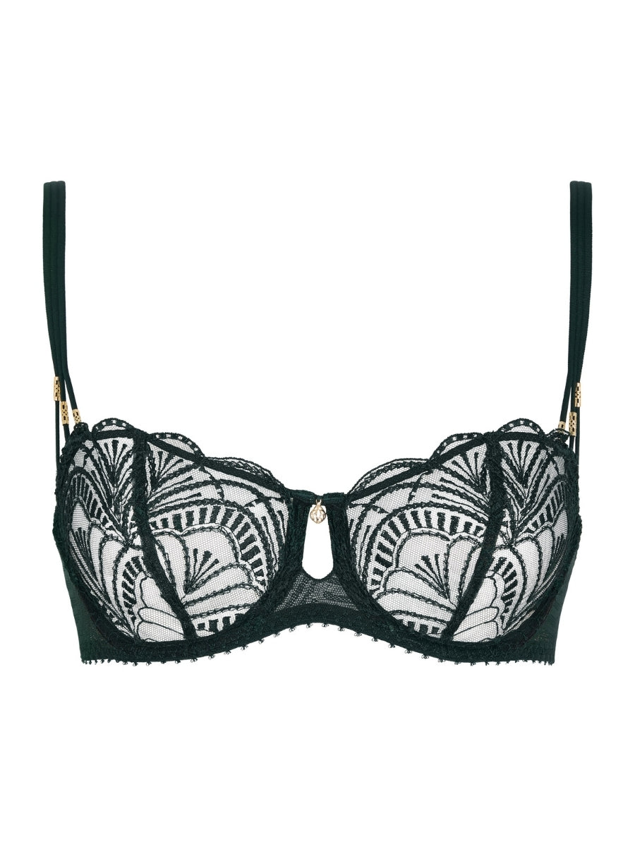 Vibes Half Cup Bra - Mysterious Green